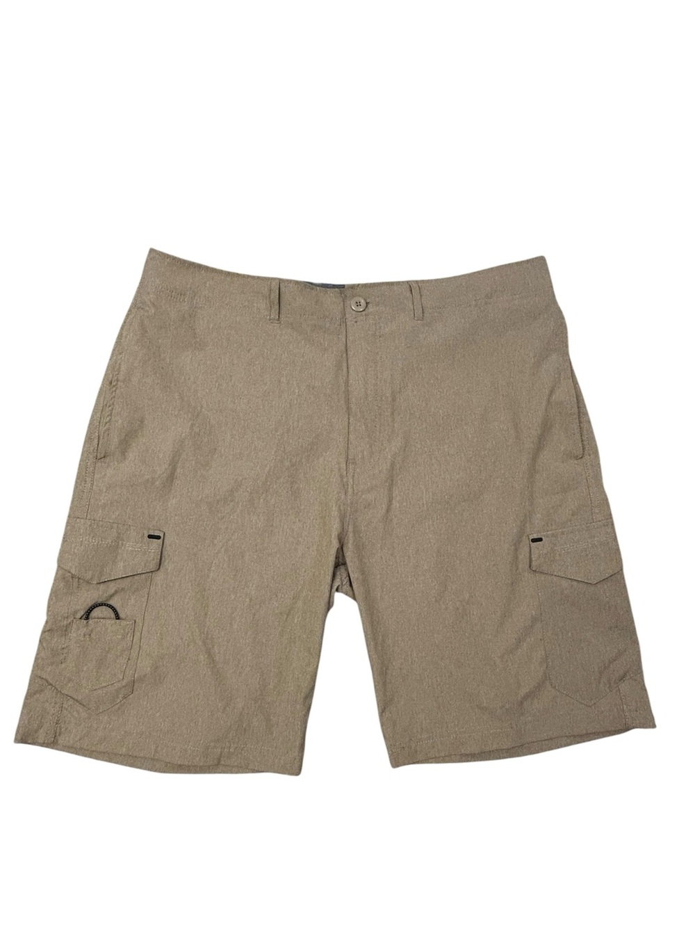 Ocean Current Men’s Tan Hybrid Cargo Utility Shorts 38 Beach Casual Quick Dry